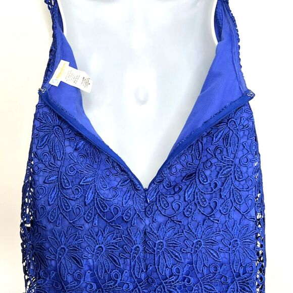 RUBBER DUCKY LULU'S SEXY "SUITE LIFE" ROYAL BLUE LACE BACKLESS DRESS SIZE MEDIUM - Picture 12 of 14